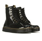 DR MARTENS ZAVALA COMBAT BOOTS PATENT LEATHER UNISEX [MENS SIZE 6/WOMENS 7] 