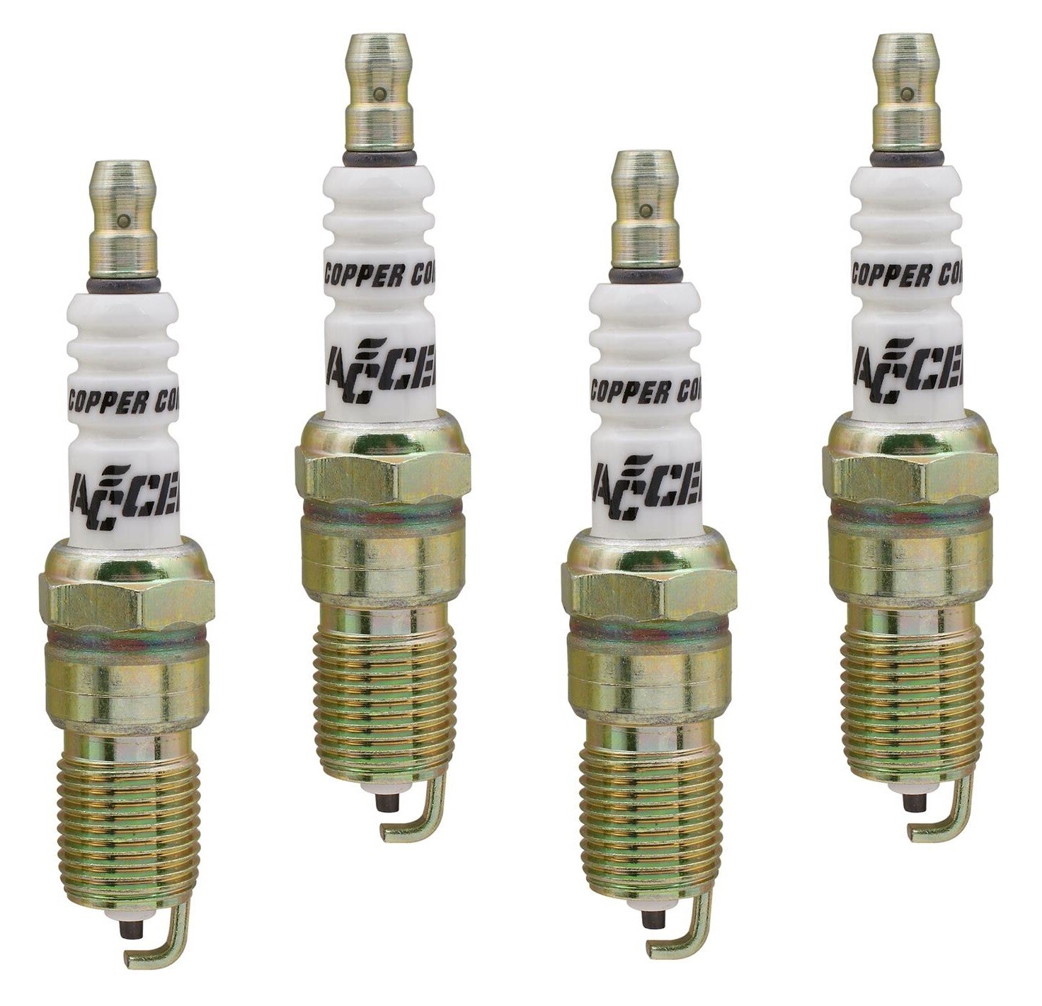 ACCEL PERFORMANCE SPARK PLUGS,4-PACK,14MM,.708 IN. REACH,TAPERED,COPPER