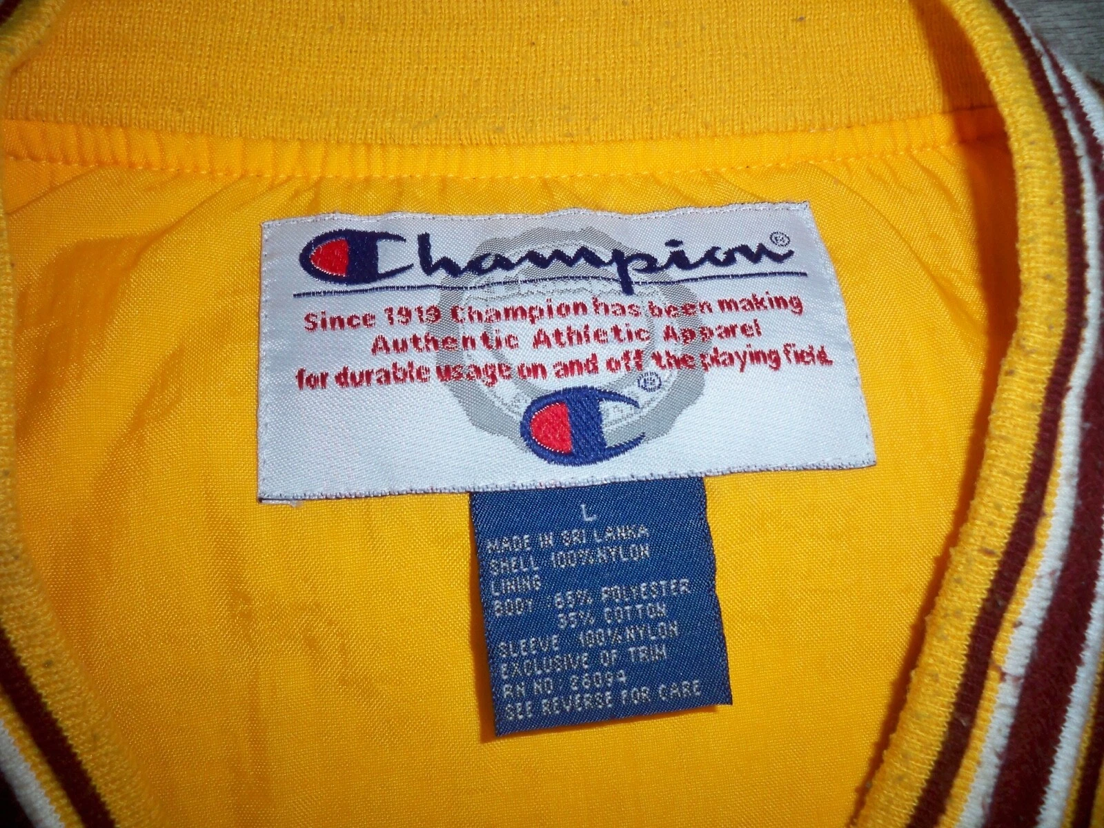 champion vintage university of minnesota gophers pullover coat jacket
