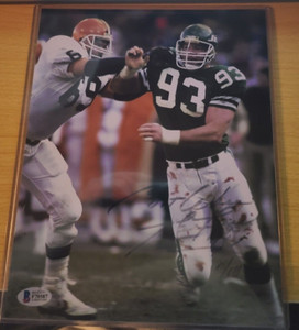 MARTY LYONS signed (NEW YORK JETS) autographed 8X10 photo BECKETT BAS