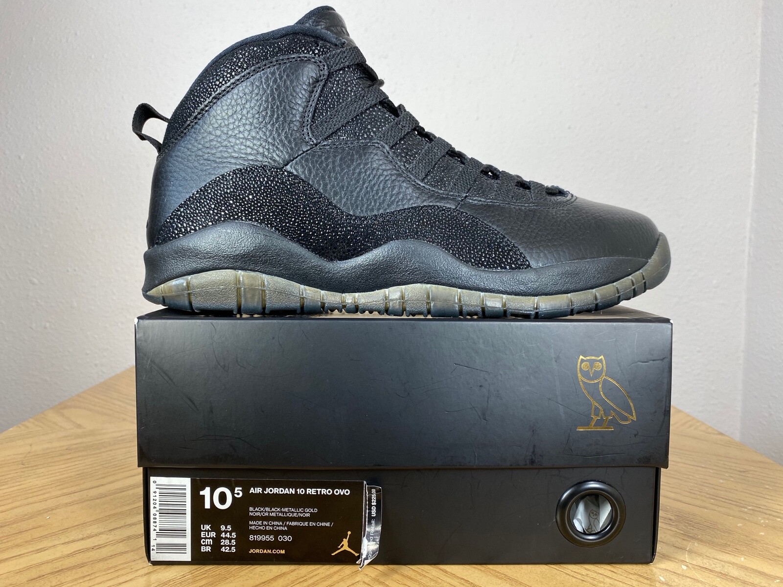 air jordan 10 retro ovo black