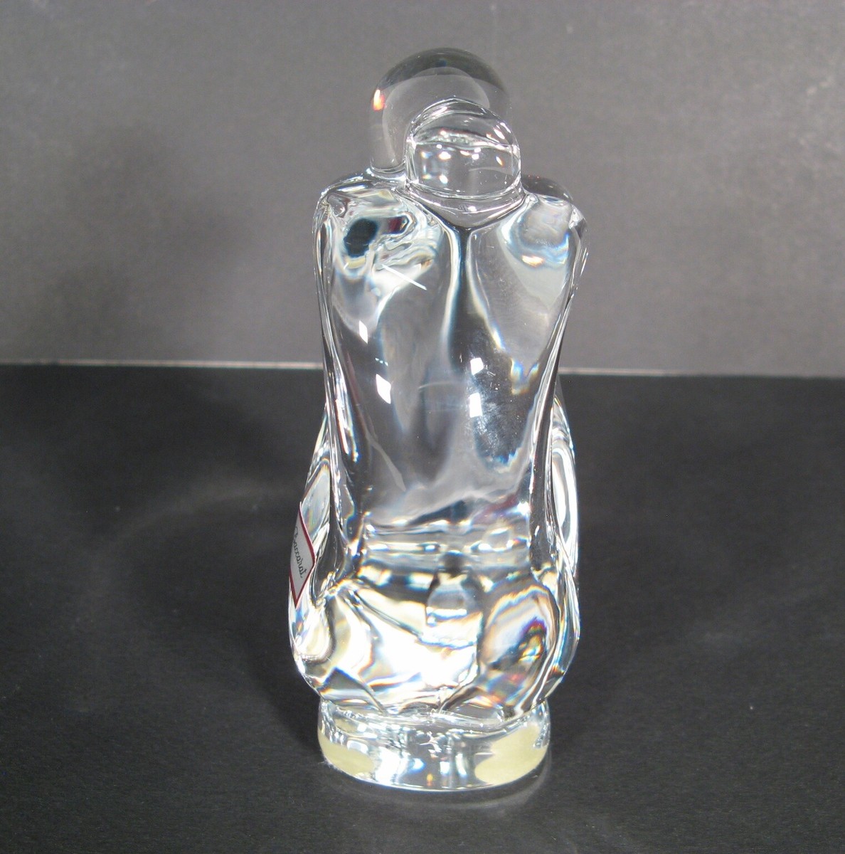 Sculpture Robert Rigot Woman Nude Seat Figurine IN Crystal