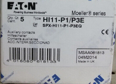 NEW EATON MOELLER HI11-P1/P3E HI11-P1/P3/E Auxiliary Switch