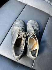 antique leather child baby shoes