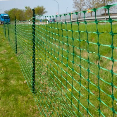HOTLINE ELECTRIC FENCING Green Chicken Coop Chicken Run Chicken Netting Fencing - 4.5kg - 1m x 50m Roll