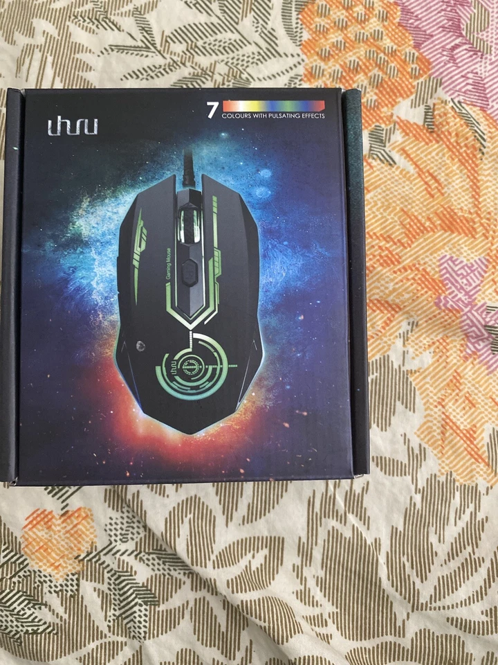 Uhuru Wired Gaming Mouse, 3200 Max DPI, 6 Buttons, Optical, Multicolor - Image 4 of 4