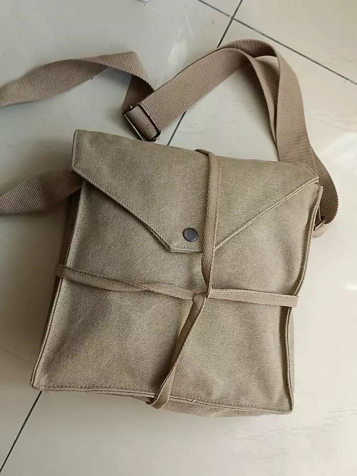 WW2 JAPANESE IMPERIAL ARMY GAS MASK BAG knapsack canvas POUCH