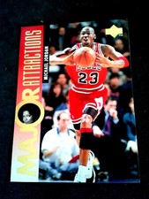 1995-96 Upper Deck #341 Jordan Major Attractions/Queen Latifah LOW SHIPPING