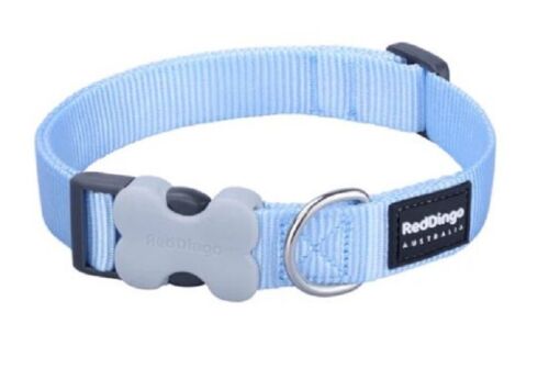 Red Dingo Classic Plain Nylon Dog Collar - XS, S, M, L - Picture 10 of 43