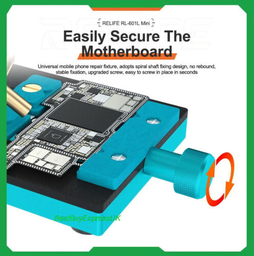 ReLife RL-601L Mini Universal PCB / Chip Holder Fixture 2UUL / MiJing / MaAnt UK - Picture 6 of 12
