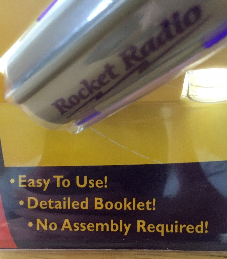 Crystal Rocket Radio The Original 1950s Classic! 2000 DaMert Company