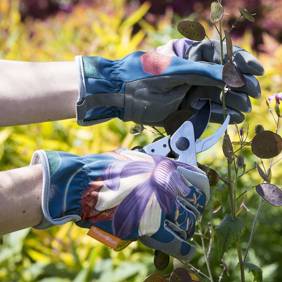 Burgon & Ball - Guantes RHS Passiflora con etiquetas de plantas de madera RHS Passiflora Foto 4 de 4