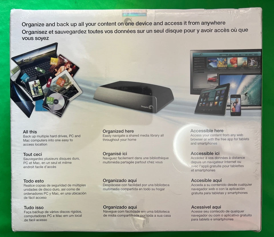 Seagate Central Shared Storage 3TB SRN01C Brand NEW FACTORY SEALED - Image 2 of 4