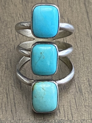 Jay King Mine Finds Dtr Turquoise Sterling Silver Ring Size 6 | eBay