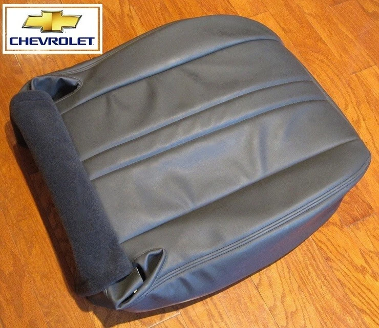 2005 06 Chevy Kodiak C/K 4500 5500-Capa de Assento de Vinil Inferior Lateral Driver Cinza Escuro - Imagem 2 de 4