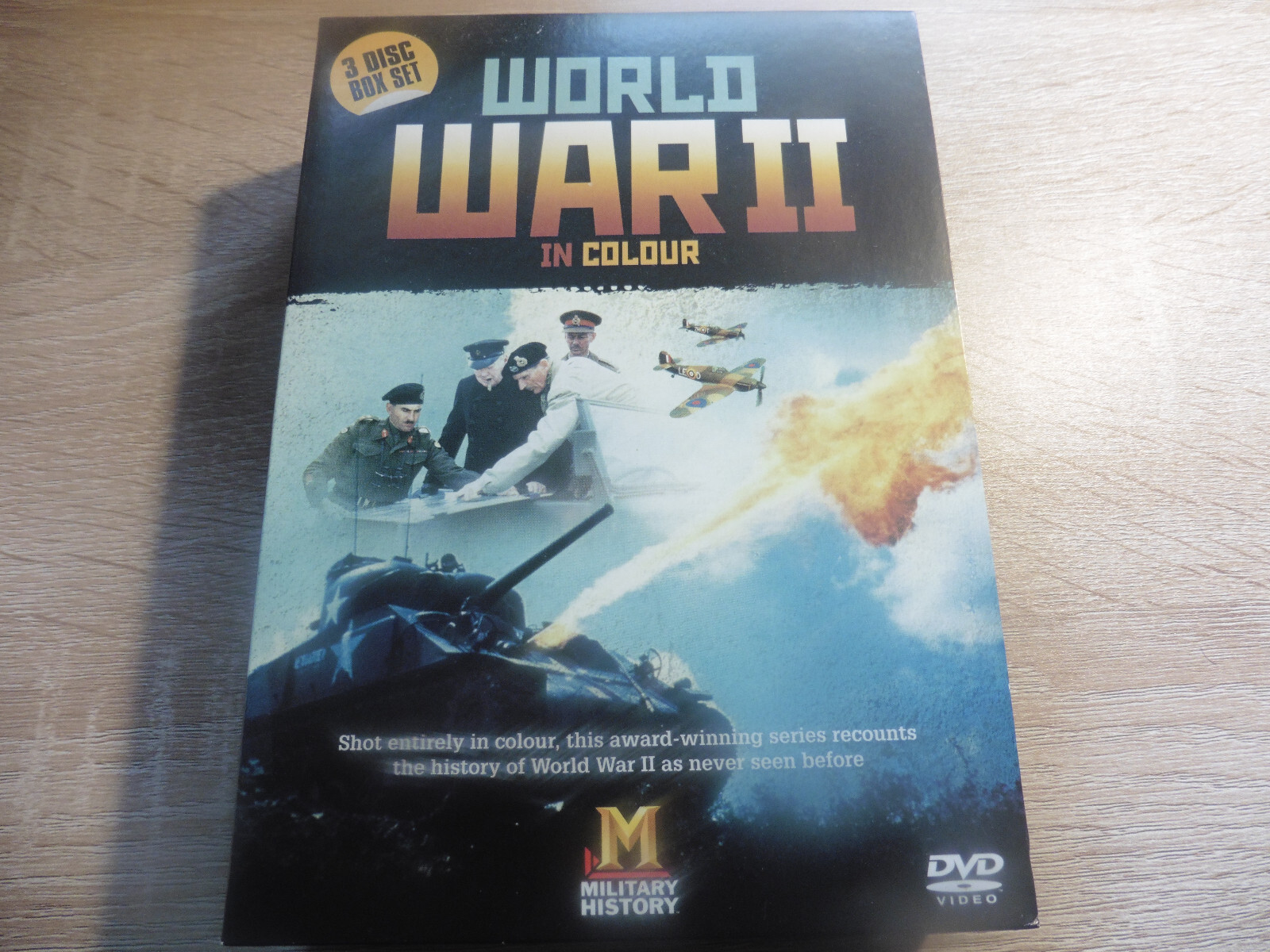World War II In Colour - The History Channel DVD 3-Disc Box Set UNPLAYED