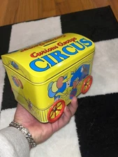 CURIOUS GEORGE Circus Popcorn Cart Metal Piggy Bank