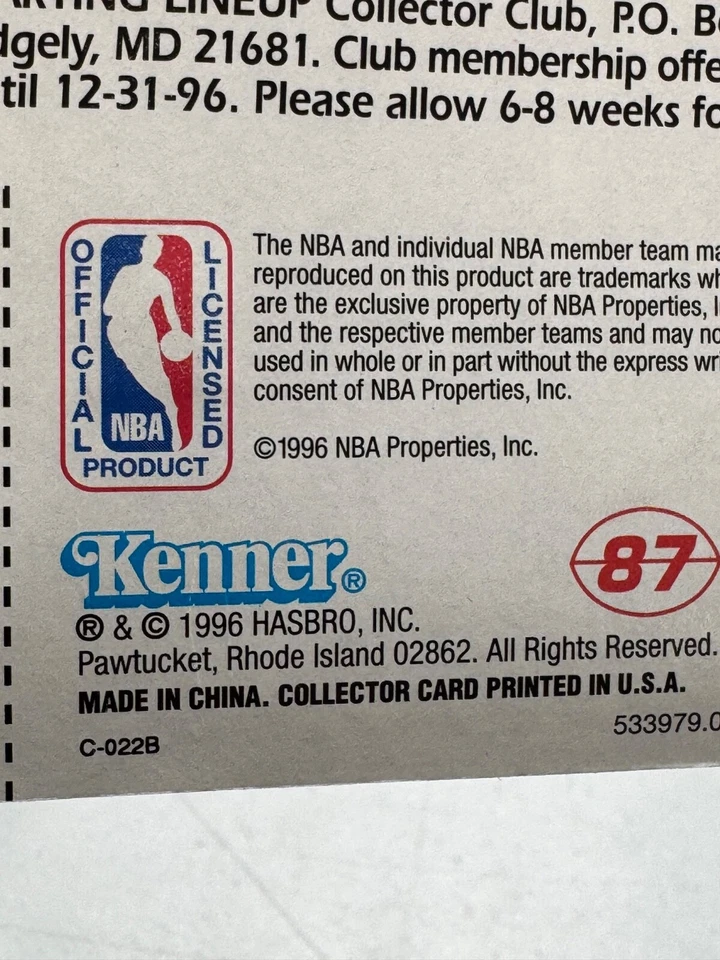 Баскетбольная стартовая фигурка NBA (1996) Anfernee Hardaway Orlando Magic Figure - Изображение 4 из 4