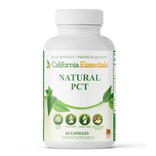 Natural PCT, Rice Flour, Maintain Muscle Restore Natural Balance -  60 Capsules