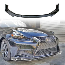For 2014-2016 LEXUS IS250 IS350 IS300 IS200t F-SPORT BLACK Front Bumper Lip