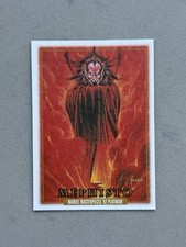 2024 Skybox Marvel Masterpieces '92 Platinum Mephisto Card #54 Canvas Parallel