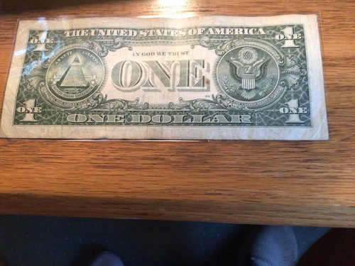 $1 Duplicate Star Note 2013 Series Serial Number B 01872836. “B” Note - Picture 4 of 4