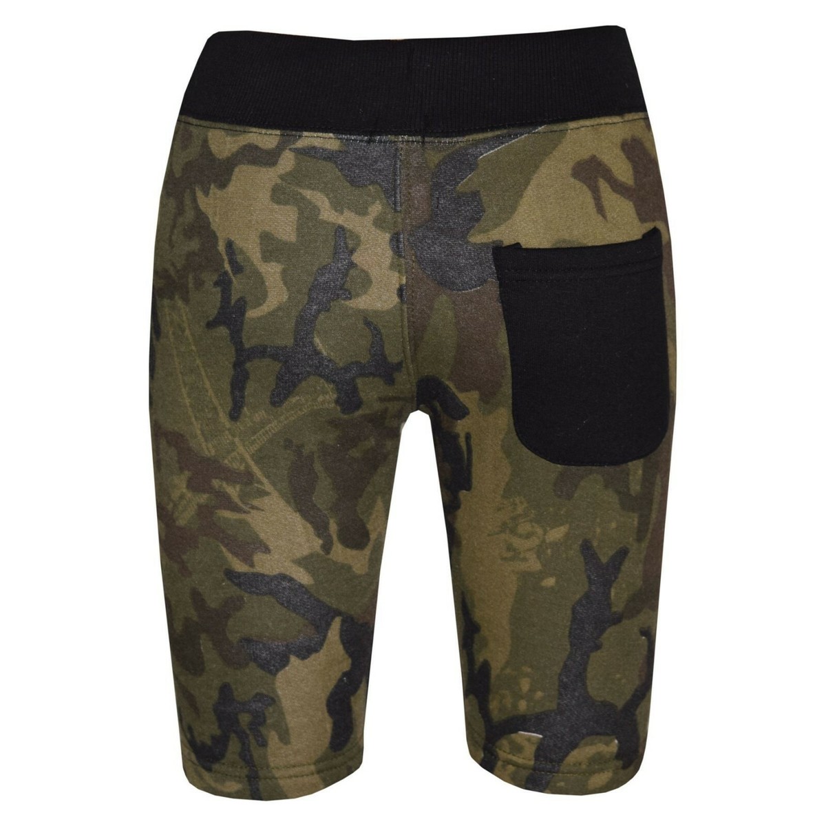 Kids Marl Print Jersey Shorts Boys Summer Bottoms Elasticated Pants 3-14 Years E