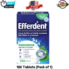 Efferdent Retainer Cleaning Tablets, Denture Cleaning Tablets - 126 Tablets
