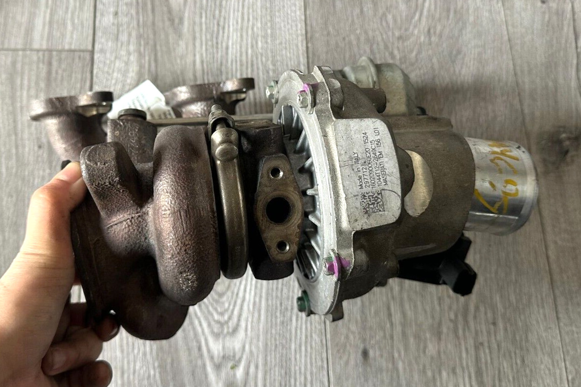 2014-2019 MASERATI GHIBLI LEFT TURBO TURBOCHARGER, 297712, 55221800, GENUINE OEM