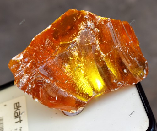 AMBRA Naturale 380,30 Ct NON TAGLIATA Grezzo CERTIFICATO GREZZO Arancio Pietre Sciolte - Foto 8 di 14