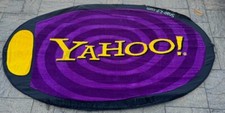 Vintage Yahoo! Company Promo Beach Picnic Mat Fold Up Snap-2-it PLEASE READ