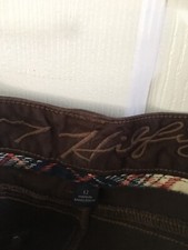 Tommy Hilfiger Womens Navy Pinstripe Slim Leg Trouser Pants 12 BHFO 9059