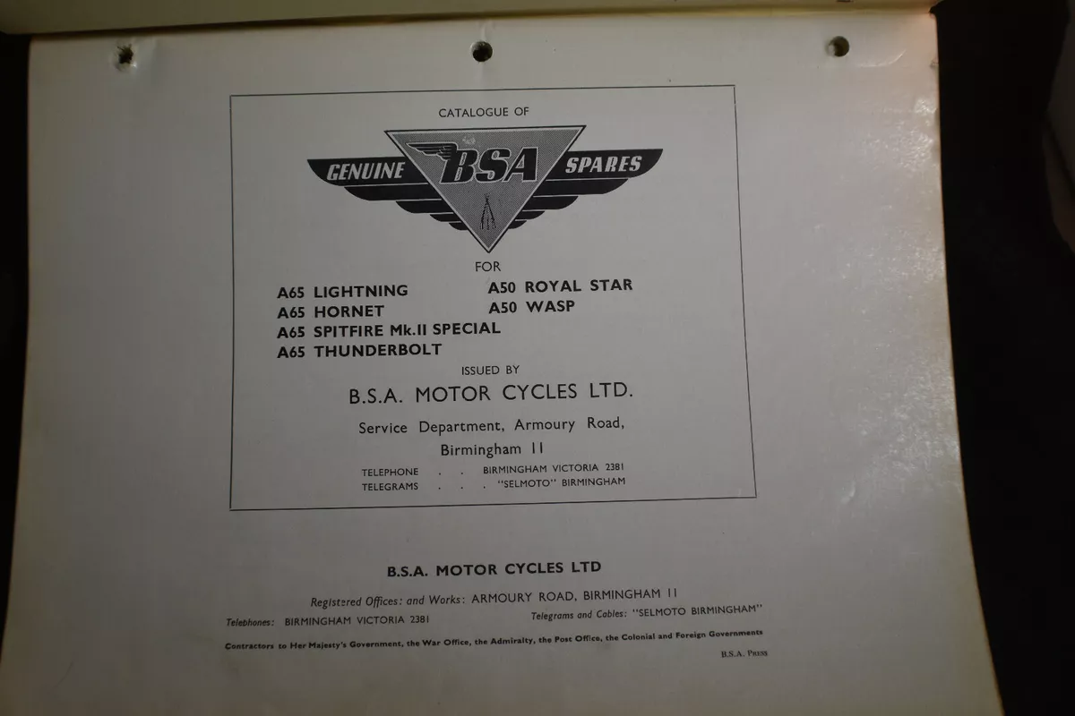 Bsa motorcycle spares deals
