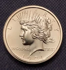 1921 Ultra High Relief 2 Oz. Peace Dollar Tribute Round Intaglio Mint. (2025)