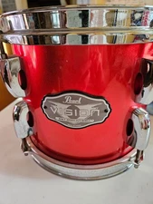 PEARL 8" X 8" VISION TOM DRUM in ORANGE ZEST LACQUER
