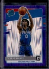 2020-21 Donruss Optic Tyrese Maxey Purple Shock Prizm RC Rated Rookie #171