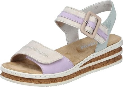 Rieker 62900-90 Multi Gr. 37 Damen Keilsandaletten Slingback UVP: 59,95  (6003)