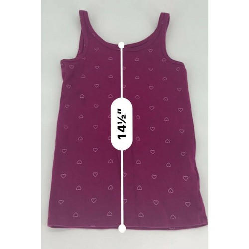Abito corto canotta bambina Old Navy sbiadito gloria stile cargo cuori taglia S - Foto 5 di 8