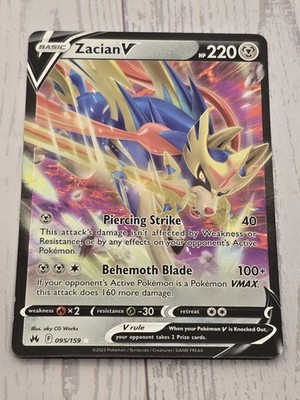 Zacian V 095/159 SWSH: Crown Zenith Holo