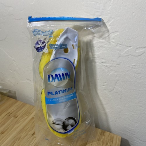 Dawn Platinum MINI Fillable Dishwand Refills 2 Pk Scrubber SuperFabric Sponge