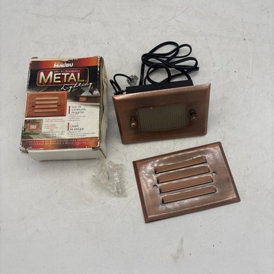 Malibu CL905K Metal Wired Lighting 7 Watt Copper & Black Half Brick 3 Face Plate