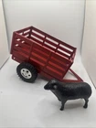 Tonka Toys Red Sheep/Livestock Trailer - Free Sheep!