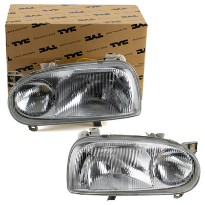 2x TYC HALOGEN H1/H1 Hauptscheinwerfer für VW GOLF III 1991-1997 links + rechts
