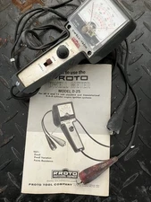 Proto DT-25 Model B Dwell Tachometer Automotive Tester