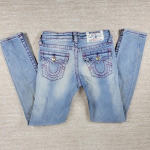 Pink Stitching True Religion Jeans | eBay