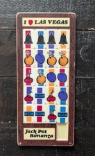 Vintage 1984 Jackpot Bonanza I ❤️ Las Vegas G & G Mfg Sliding Puzzle Game