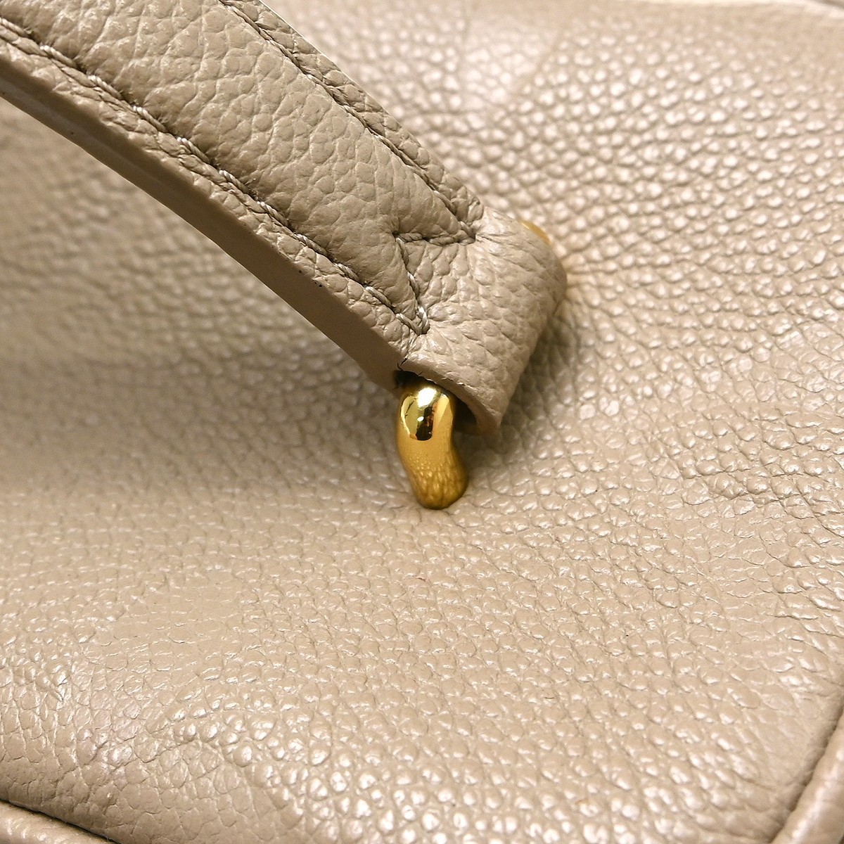 Louis Vuitton Vanity Monogram Empreinte Giant Beige Leather Handbag — image 8