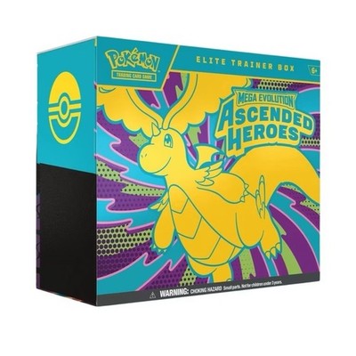 POKEMON TCG MEGA EVOLUTION ASCENDED HEROES ETB ELITE TRAINER BOX SEALED