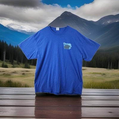 Trash Bash on the Trinity River Volunteer Logo Blue T-shirt Mens XL