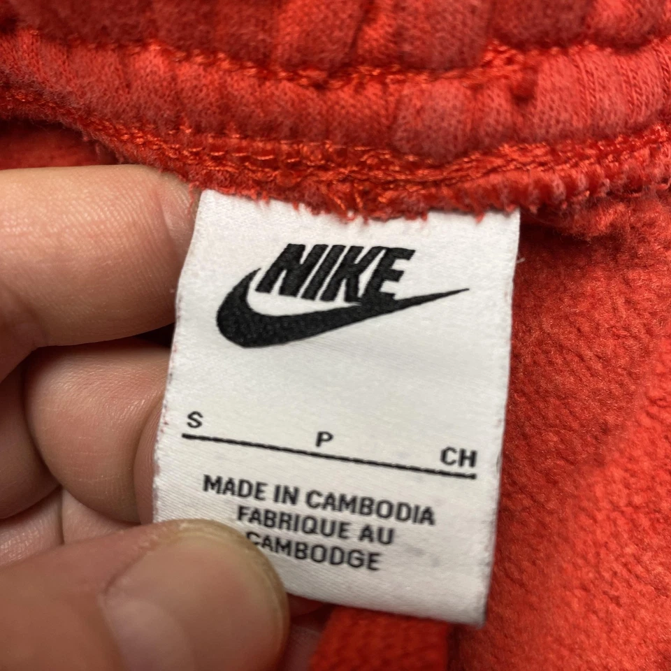 Pantalones Cortos Nike Para Hombre Pequeños Rojo Universitario Ropa Deportiva Club Polar Carga CZ9956-657 Foto 3 de 4